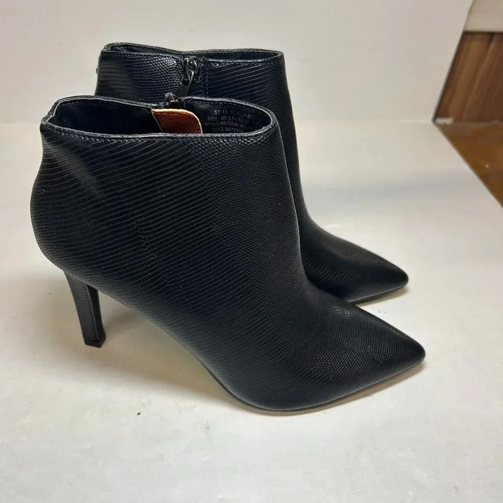 French Connection Womens 6.5 M Black Ally Pointed Toe Booties DISPLAY PR5